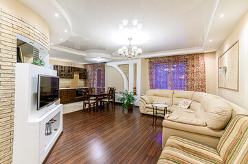interior apartment living room with sofa