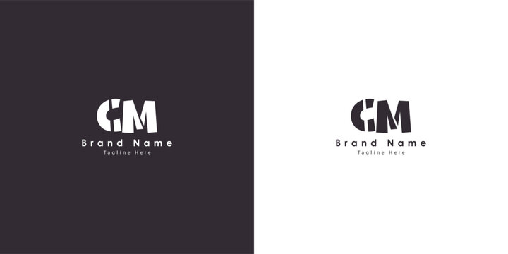 CM Letters vector logo design