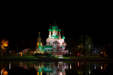 Fototapeta na wymiar the Church of the Life-Giving Trinity in Ostankino. Moscow. Russia.