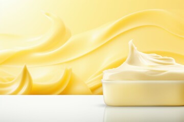 Spreadable Butter background. Milk fat organic. Generate Ai