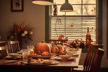 halloween table setting