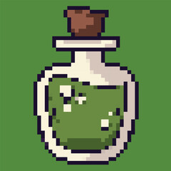 In the eerie glow of a full moon, a bubbling cauldron stands, emitting an ominous green mist. On the cauldron's side, a label reads 'Halloween Potion' in a sinister, curling font. Wisps of purple smok