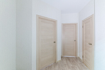 interior apartment room doors, renovation corridor lobby entrance hall