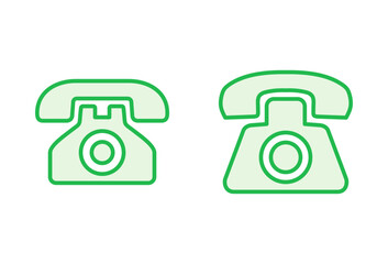Telephone icon set. phone icon vector.