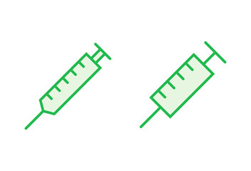 Syringe icon set. injection icon vector.