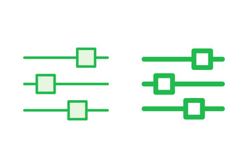 setting Icon set. Cog settings Icon Symbol