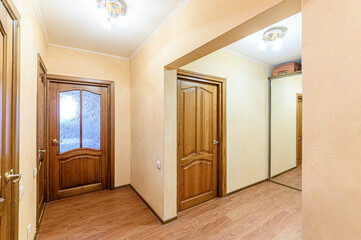 interior apartment room doors, renovation corridor lobby entrance hall