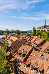 Dans les rues de la vieille ville de Berne capitale de la Suisse