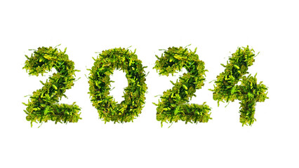 grüne 2024 aus frischen Moos - obrazy, fototapety, plakaty