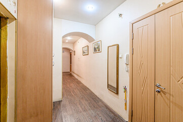 interior apartment room doors, renovation corridor lobby entrance hall