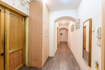 interior apartment room doors, renovation corridor lobby entrance hall