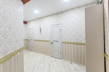 interior apartment room doors, renovation corridor lobby entrance hall