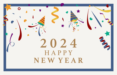 celebrate party background with party popper,glitter..Vector illustration for postcard,banner