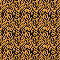Sunshine Stripes Yellow amp Black Zebra Seamless Vector Pattern