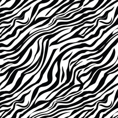 Monochrome Seamless Vector Pattern Zebra Stripes Seamless Pattern zebra pattern print seamless