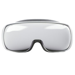 White VR glasses isolated on transparent background, Generative AI