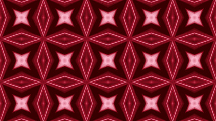 red pattern kalleidoscope effect background