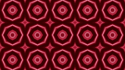 red pattern calleido effect background