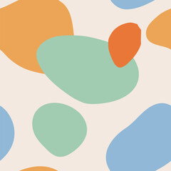 Seamless pattern with abstract pieces. Modern. Vector Hand drawn background for design and card, covers, package, wrapping paper.