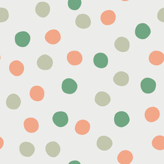 Cute dot pattern. Boho vector print for wall decor in  bedroom. Vector illustration for card, print on clothes.