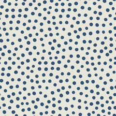 Trendy vector seamless pattern with dots. Unusual dots. Hand drawn modern background for card, print on clothes. - 666115159