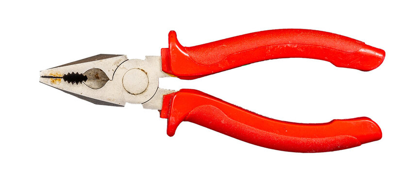 Zange auf wei&szlig;em Untergrund