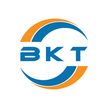 BKT letter logo design on a white background or Monogram logo design for entrepreneur and business.