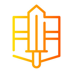 medieval gradient icon