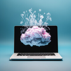 Downloading Cloud-Based Images to a Laptop Screen with Brain Visualization