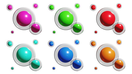 Molecule 3d render isolated, chemical molecule structure 3d render isolated