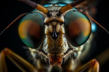 Close-up of an insect. Generative AI