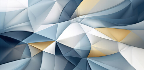 Fototapeta premium White blue cutting-edge background with a futuristic twist. Created with Generative AI