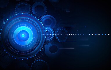 Fototapeta premium Abstract technology concept background. Futuristic user interface. abstract for your design