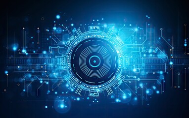 Abstract future technology concept background. Circuit board, high computer color background.