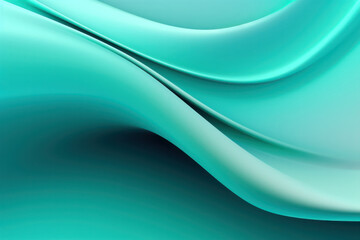 Vibrant Dimensions, Abstract 3D Rendering in Green, a Mesmerizing Interplay of Colors and Depth