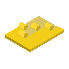 3D Isometric Flat  Set of Agriculture Scenes. Item 2