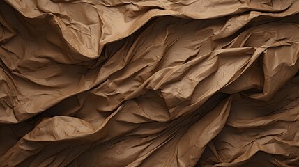texture tissu marron  froissé, généré par IA - obrazy, fototapety, plakaty