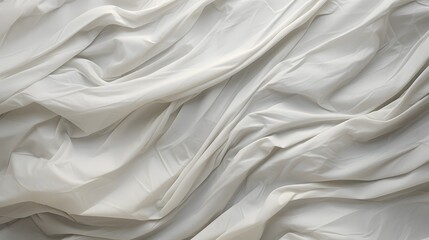 texture tissu blanc froissé, généré par IA