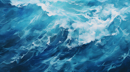 wave of water of the sea ocean - obrazy, fototapety, plakaty