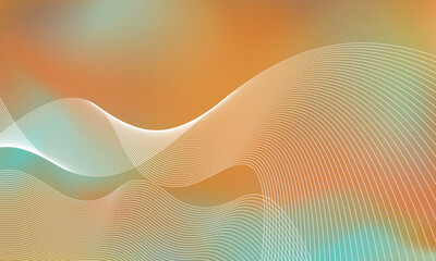 Wavy on colorful background.