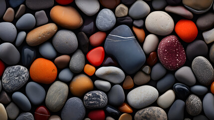 background of stones and pebbles in different colors