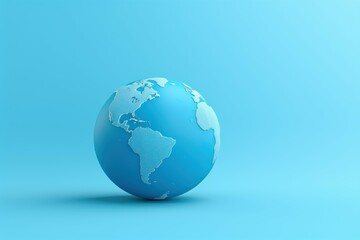 Decorative Earth globe paper. Global planet ecology. Generate Ai