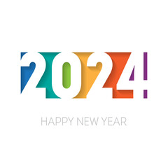 Happy new year 2024. Vector background. Brochure or calendar cover design template. Cover of business diary for 2024 with wishes.