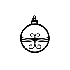 Christmas balls icon