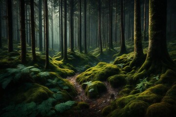 Obraz premium forest in the morning