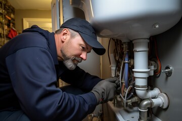 Fototapeta na wymiar Professional Plumbing Services for Home Repairs