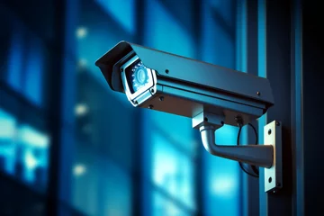 Fotobehang Enhanced Security System: CCTV Surveillance Technology © Vera