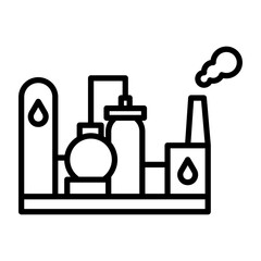Oil Refinery Icon