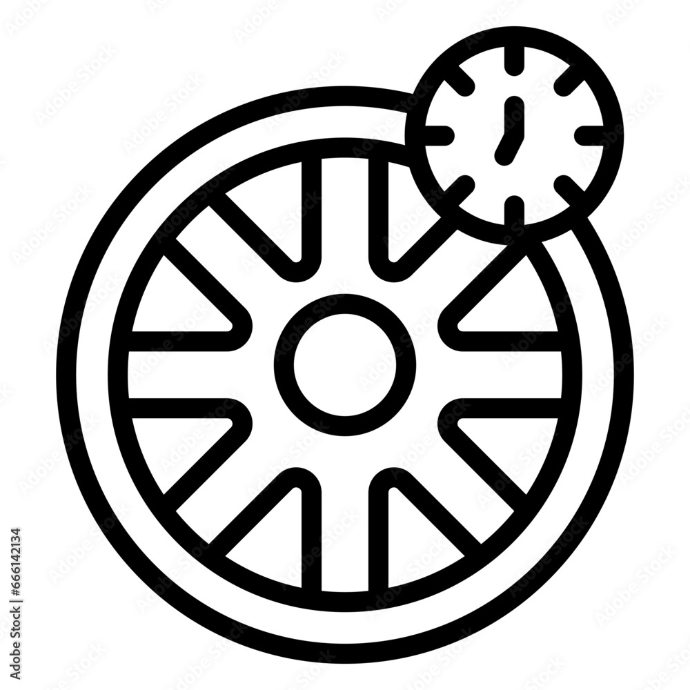 Sticker Tyre Pressure Icon