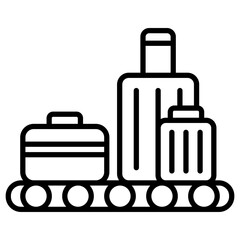 Luggage Conveyor Icon